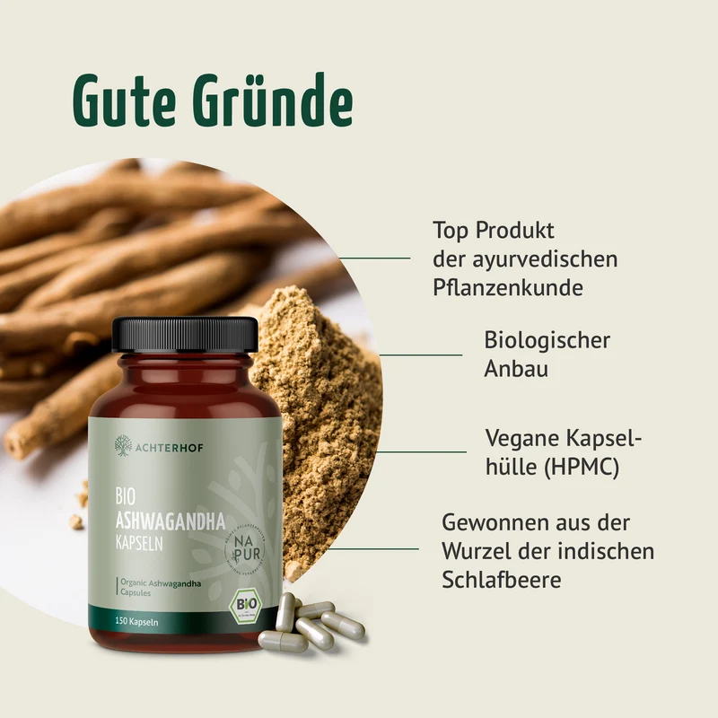 Ashwagandha Kapseln Bio (150 Kapseln)
