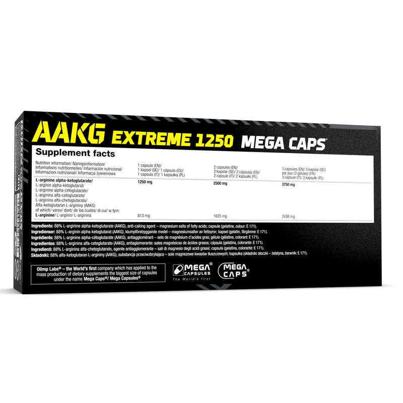 AAKG 1250 Extreme Mega Caps (120 Kapseln)