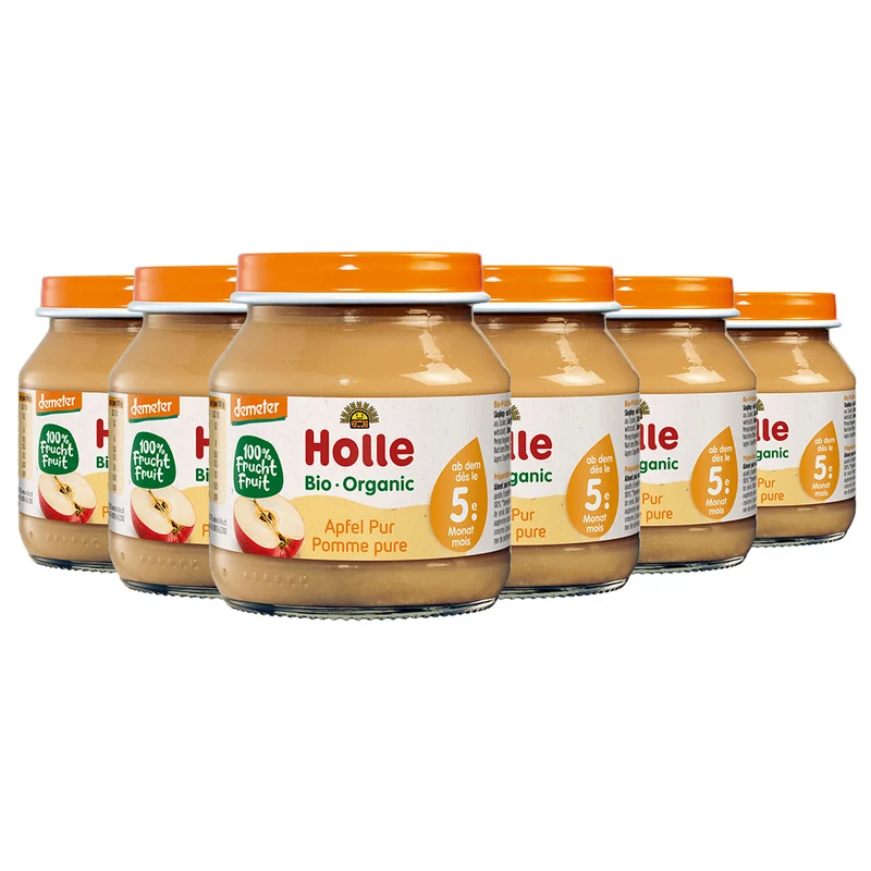 Apfel pur - 6x125g - Demeter ab dem 5. Monat