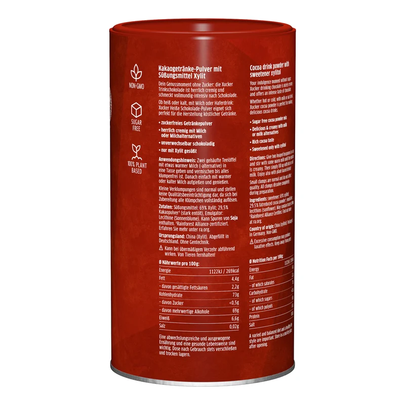 Xucker Hot Chocolate Trink-Schokolade (800g)