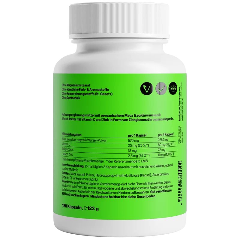 Maca Gold 570mg (180 Kapseln)