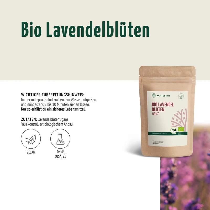 Lavendelblüten ganz Bio (500g)