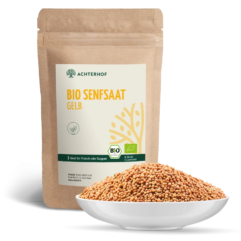 Senfsaat gelb ganz Bio (1000g)