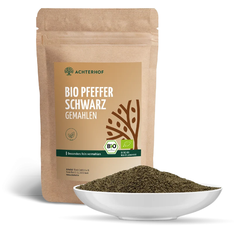 Pfeffer schwarz gemahlen Bio (100g)