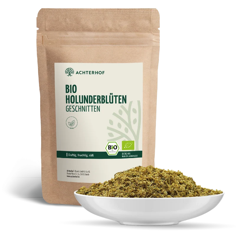 Holunderblüten geschnitten Bio (250g)