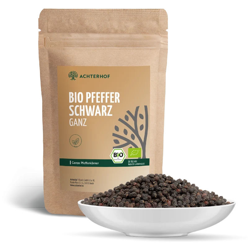 Pfeffer schwarz ganz Bio (500g)