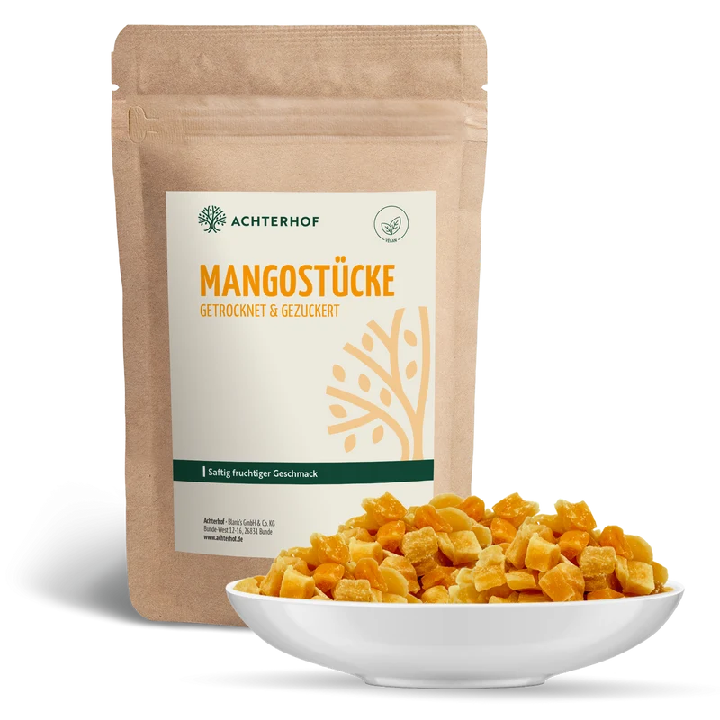 Mangostücke getrocknet & gezuckert (250g)