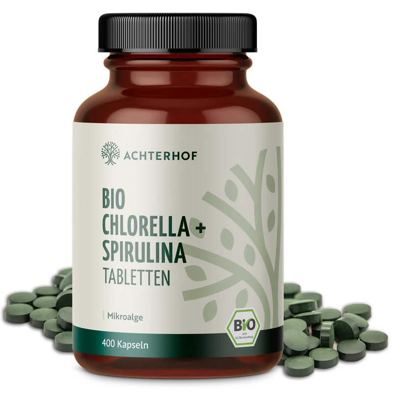 Chlorella & Spirulina Tabletten Bio (400 Tabletten)