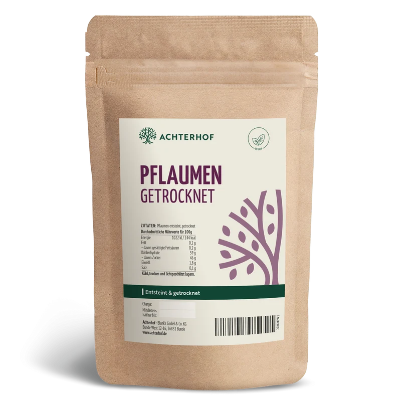 Pflaumen entsteint & getrocknet (500g)