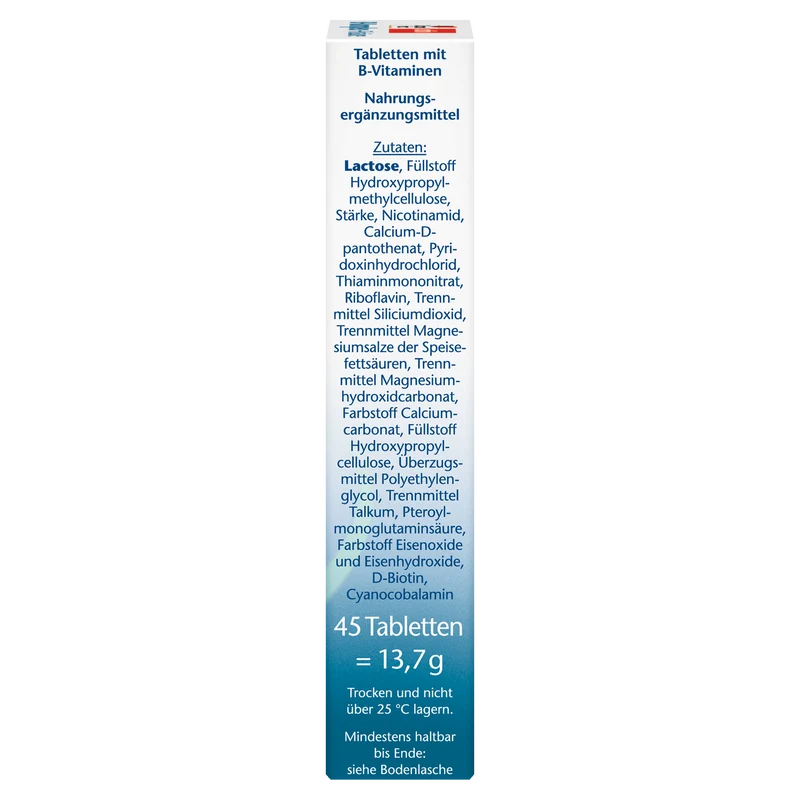 B-Komplex + Folsäure Depot (45 Tabletten)