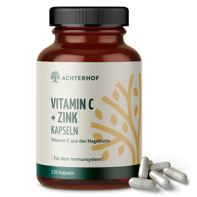 Vitamin C und Zink Kapseln (120 Kapseln)
