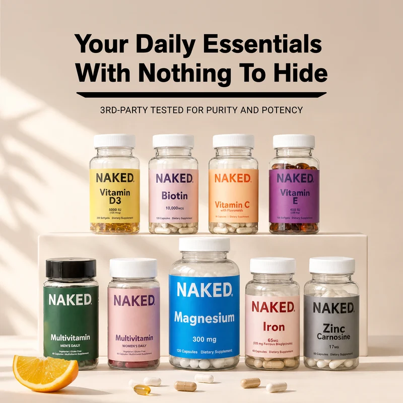 Daily Magnesium Supplement | Naked Magnesium - 120 Capsules