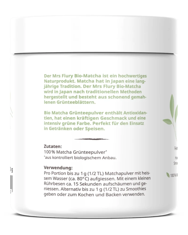 Bio Matcha Pulver aus Japan 100g