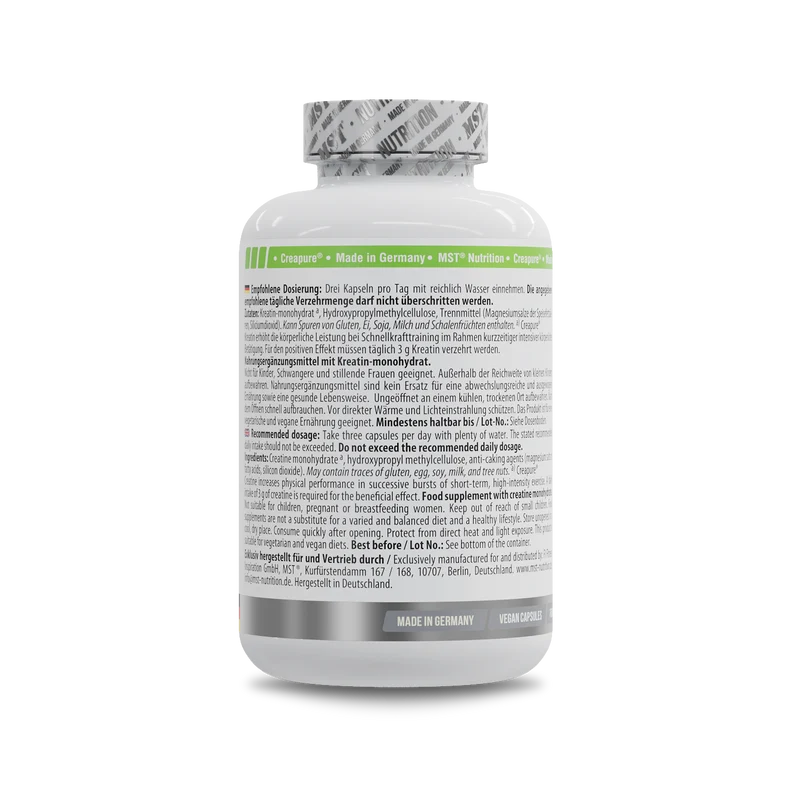 Creatine Pro Creapure® 180 Kapseln