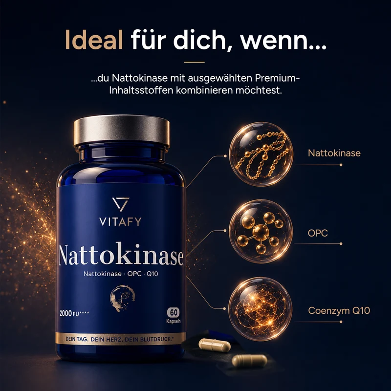 Nattokinase mit OPC und Coenzym Q10 (60 Kapseln)