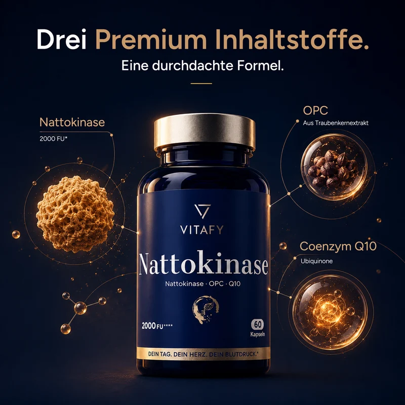 Nattokinase mit OPC und Coenzym Q10 (60 Kapseln)
