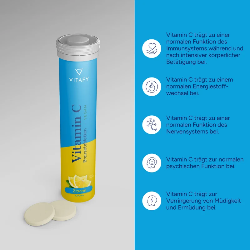 Vitamin C - Zitrone (20 Brausetabletten)