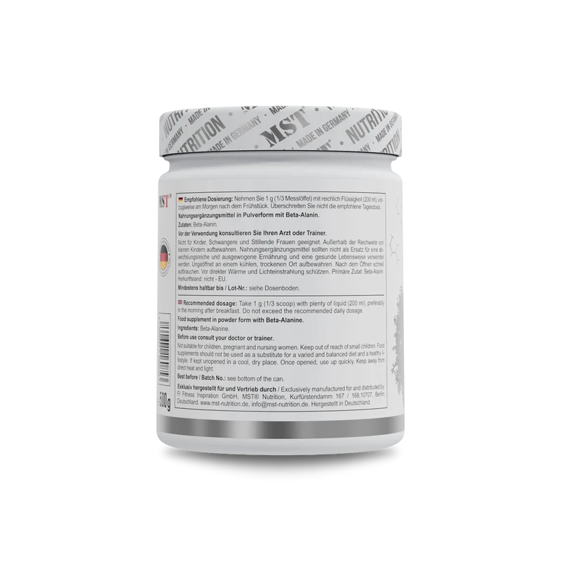 Beta Alanine 500 g Unflavored