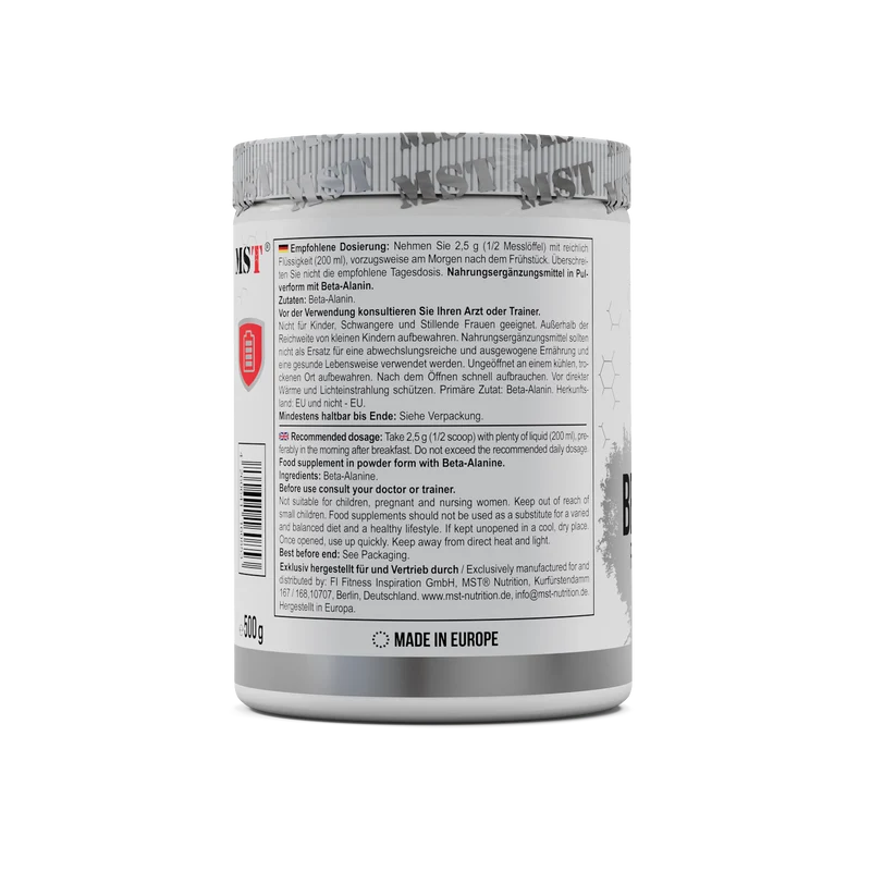 Beta Alanine 500 g Unflavored