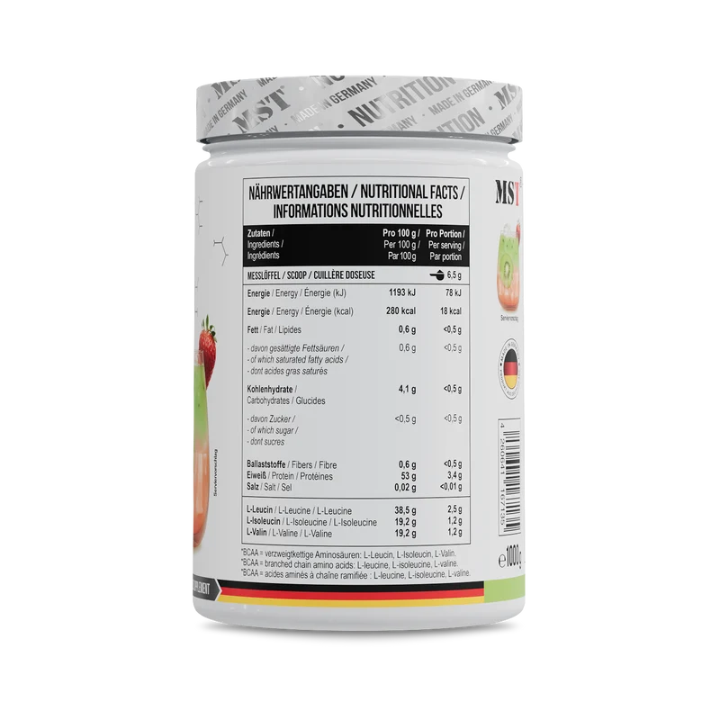 BCAA Zero 1000 g Strawberry kiwi