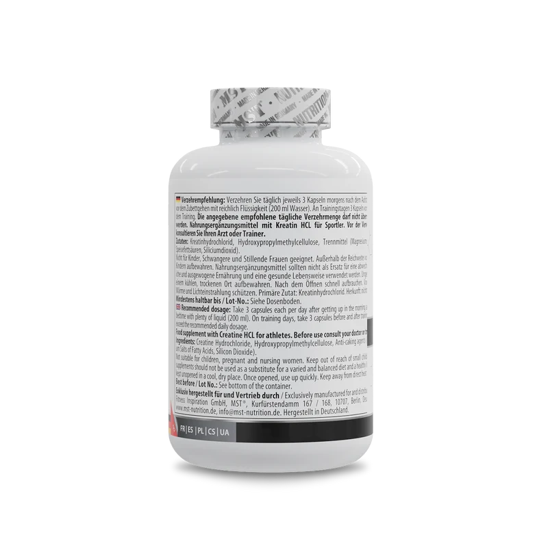 Creatine HCL 180 Kapseln