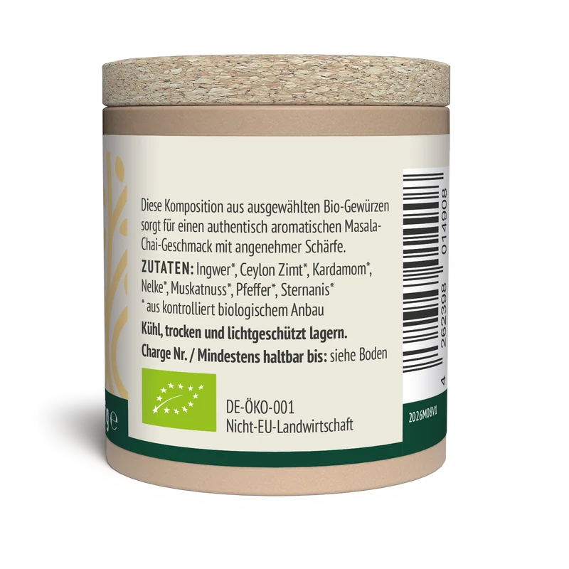 Bio Spicy Chai Gewürzmischung - zuckerfrei (40g)