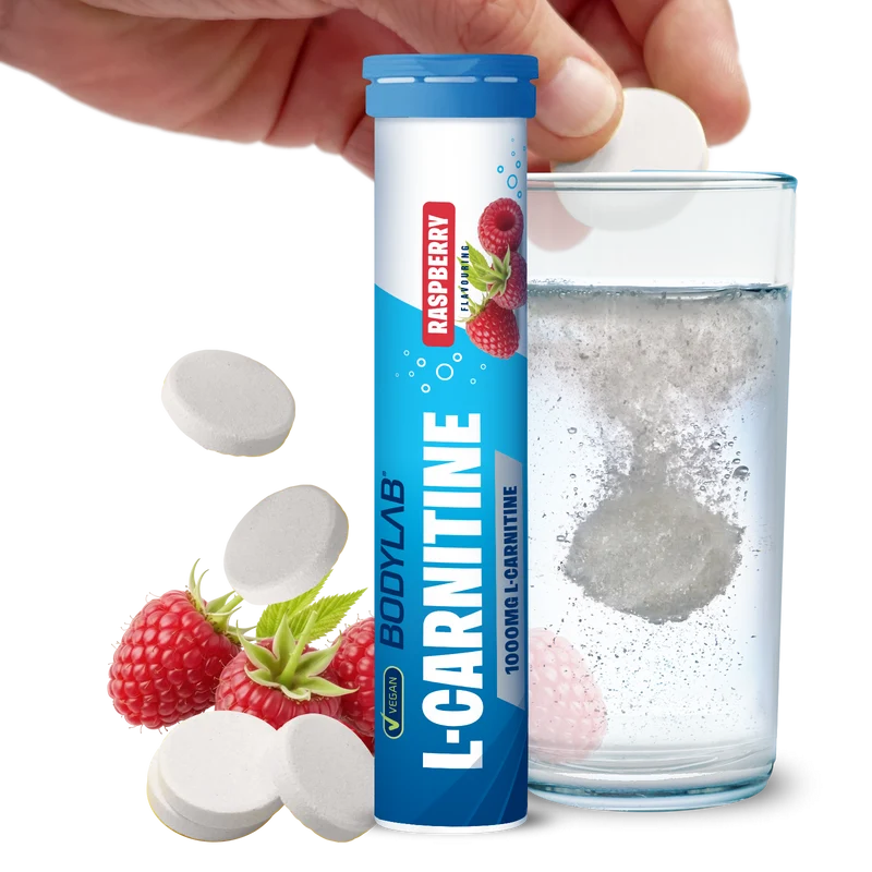 L-Carnitine - 20 Brausetabletten - Raspberry Flavouring