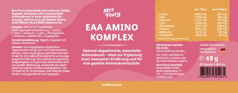 EAA Amino Komplex Kapseln