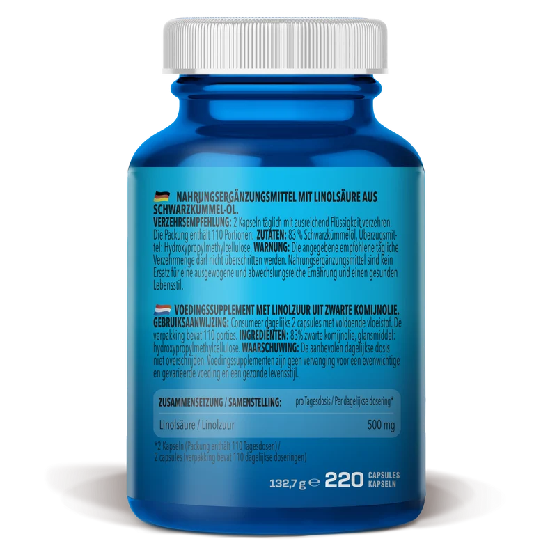 Schwarzkümmel Öl / Black Cumin Oil (220 Kapseln)