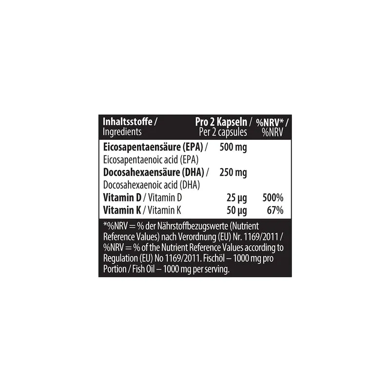 Omega 3 Triglyceride D3 + K2 60 softgels