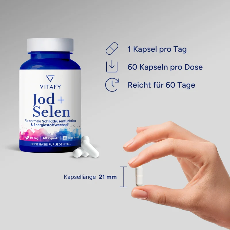 Jod + Selen (60 Kapseln)