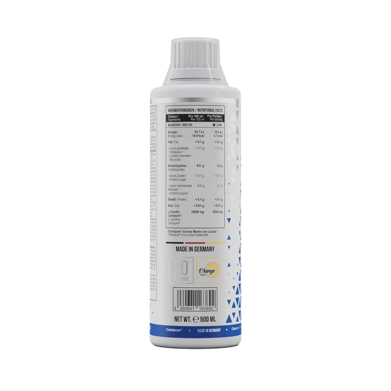 L-Carnitine 50.000 Carnipure® 500 ml Orange