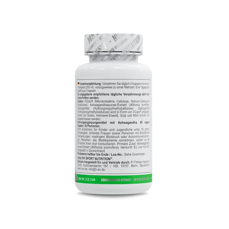 Healthy® Ashwagandha 10% Withanolide 60 Kapseln
