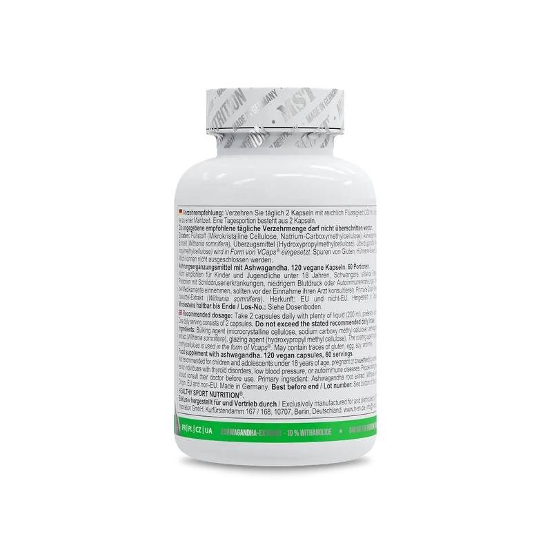 Healthy® Ashwagandha 10%Withanolide 120 Kapseln