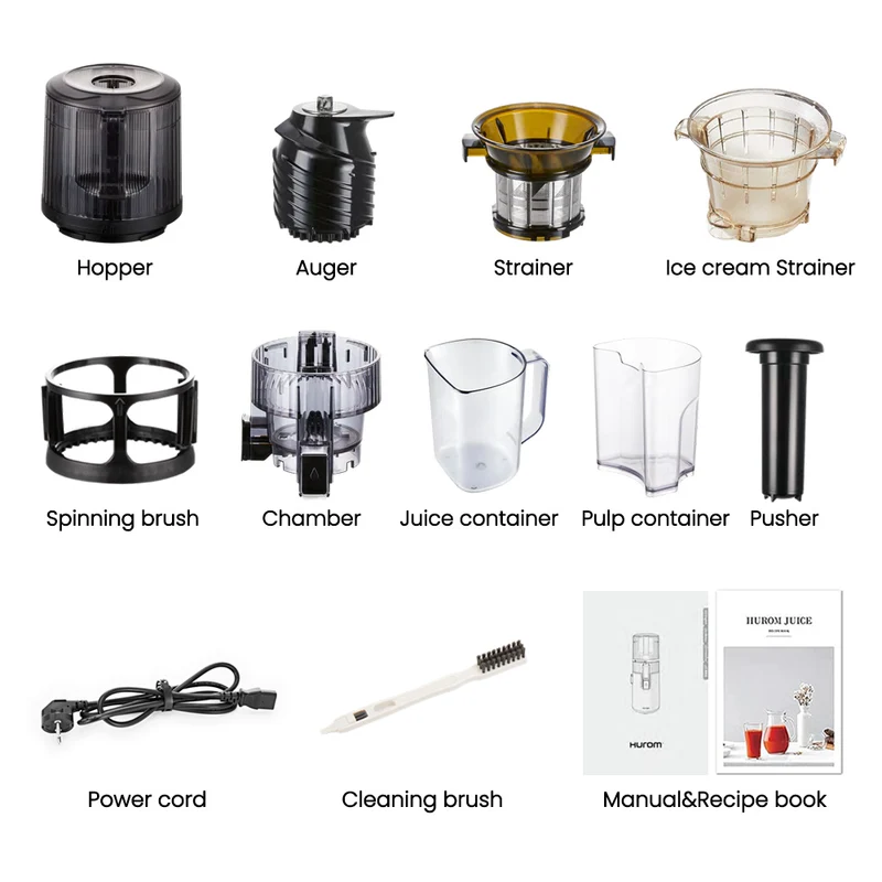 Hurom H70-ST Pure Press Linie Slow Juicer Titangrau
