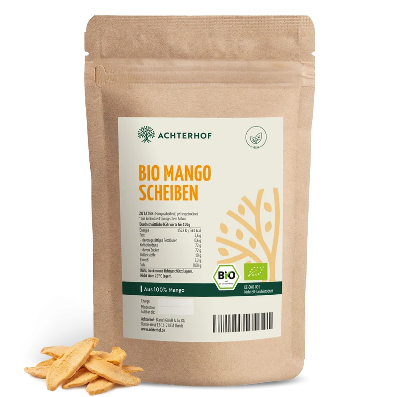 Bio Mangoscheiben gefriergetrocknet (100g)