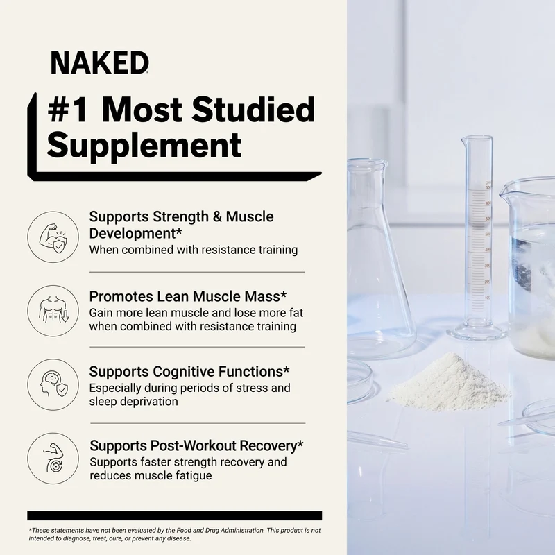 Creatine Monohydrate Powder | Naked Creatine - 1.1LB