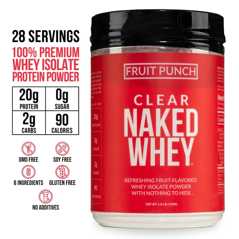 Fruit Punch Whey Protein Isolate | Clear Naked Whey