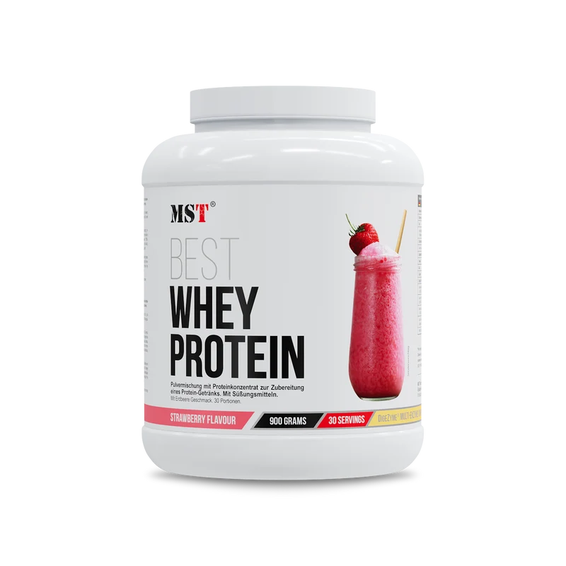 Protein Best Whey + Enzyme 900 g Strawberry
