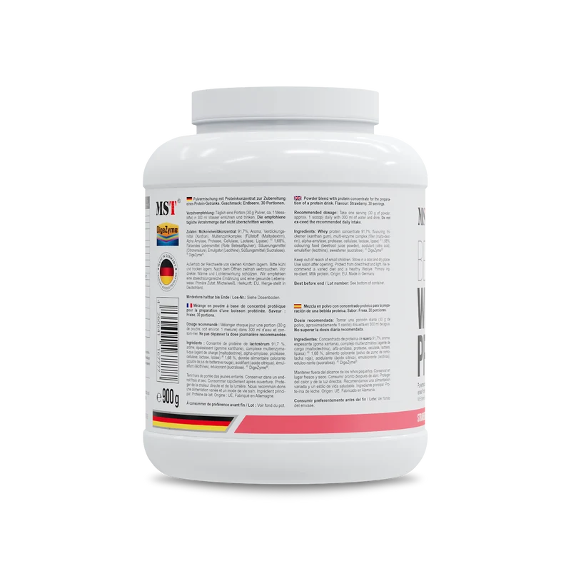 Protein Best Whey + Enzyme 900 g Strawberry