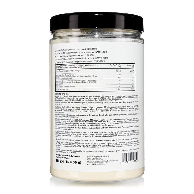 Grass Fed Whey Protein Powder | Naked Whey - 450g