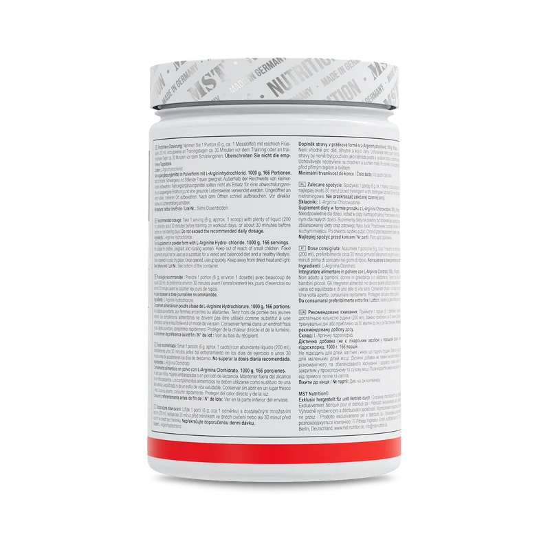 Arginine HCL 1000 g Unflavored