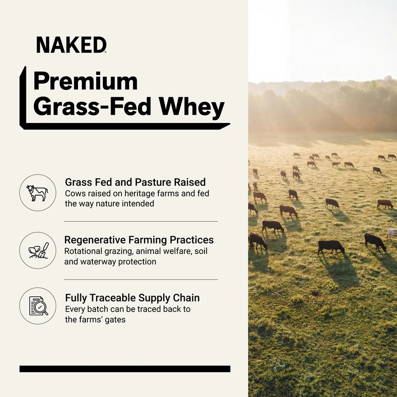 Strawberry Whey Protein Powder | Naked Strawberry Whey - 5LB