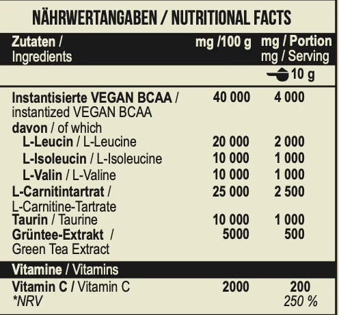 L-Carnitine Amino 300 g Limonchello