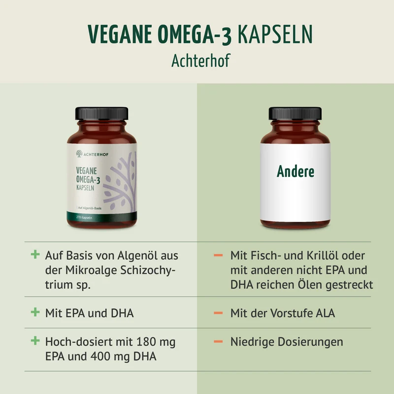 Vegane Omega-3 Kapseln (270 Kapseln)