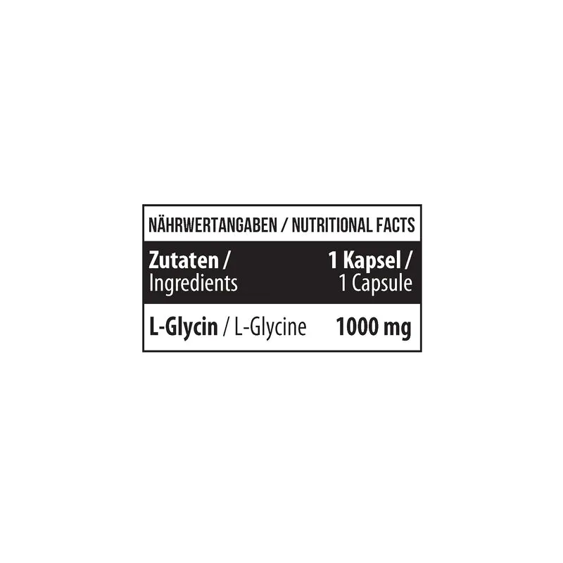 Glycine 1000 mg 60 Kapseln