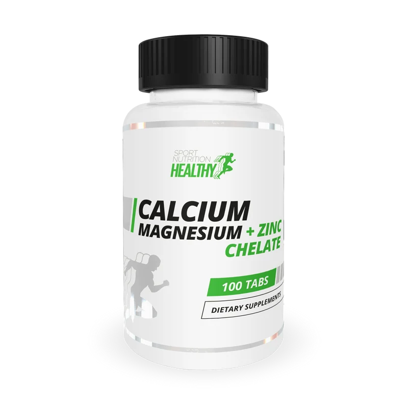 Healthy® Calcium Magnezium + Zinc Chelate 100 Tabs