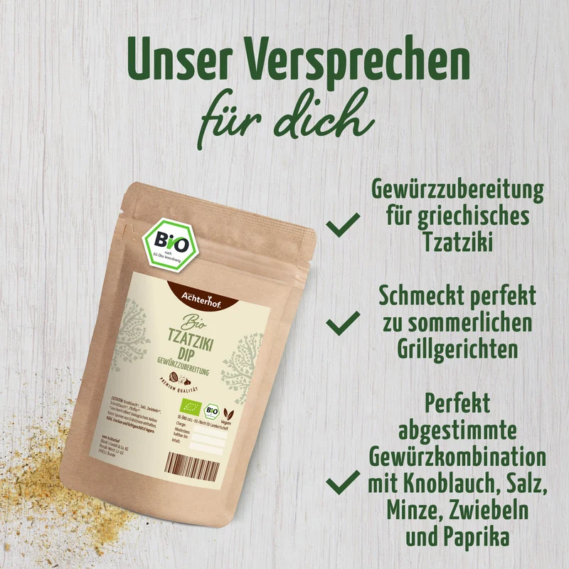 Tzatziki Dip Gewürzzubereitung Bio (100g)