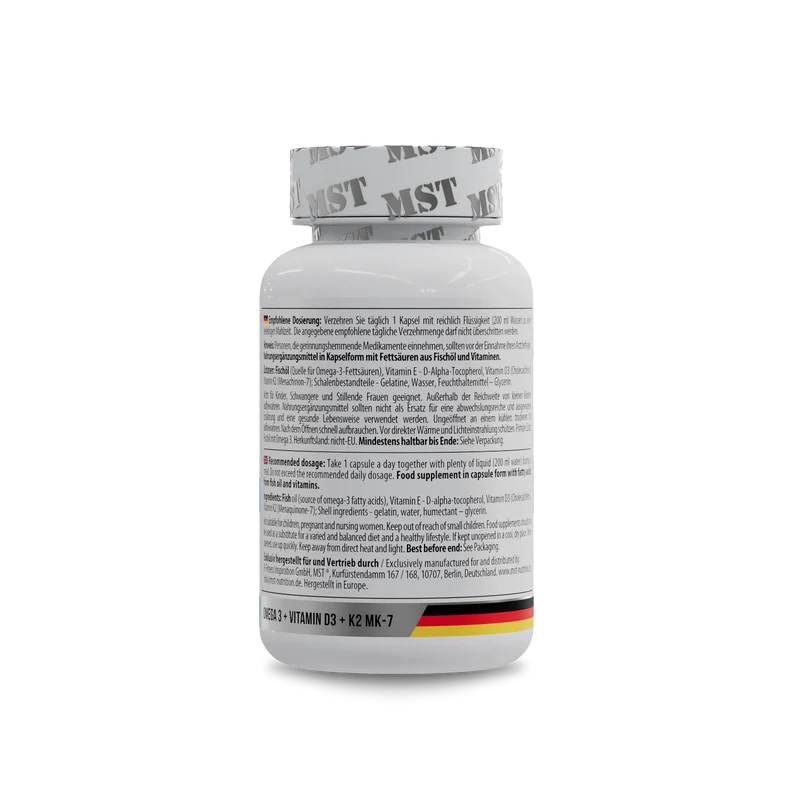 Omega 3 Triglyceride D3 + K2 60 softgels
