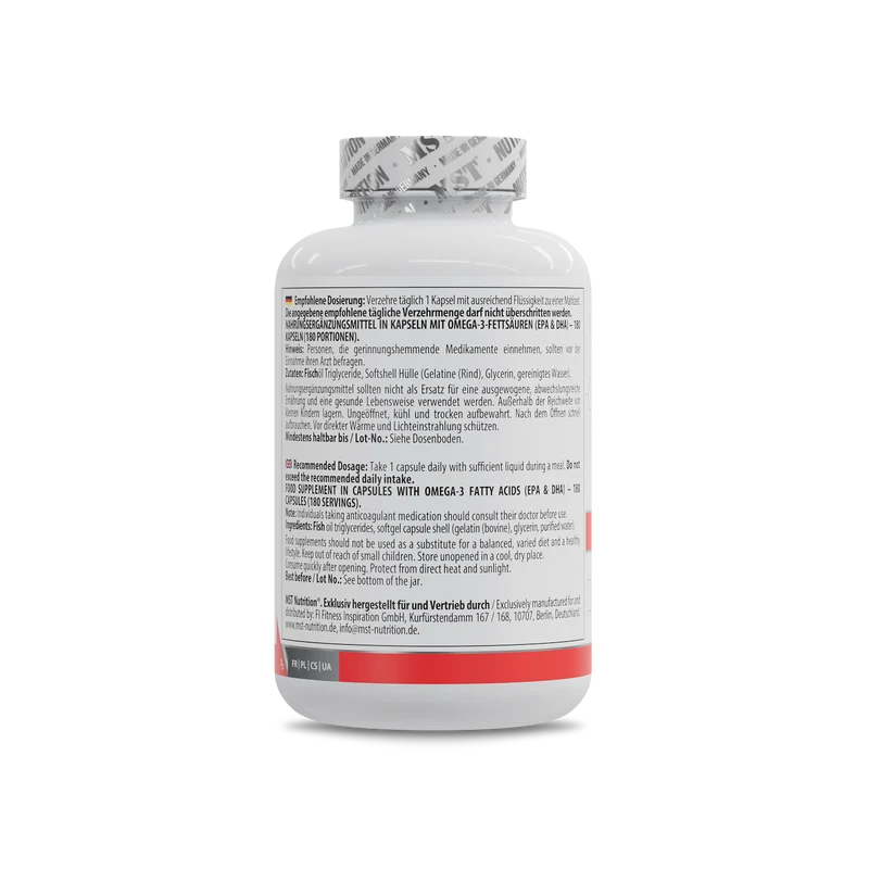 Omega 3 Triglyceride 75% 180 Softgels